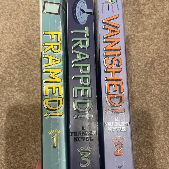 Framed, Vanished and Trapped Paperback Book Series Set Bundle Collection Spy FBI - Picture 2 of 3